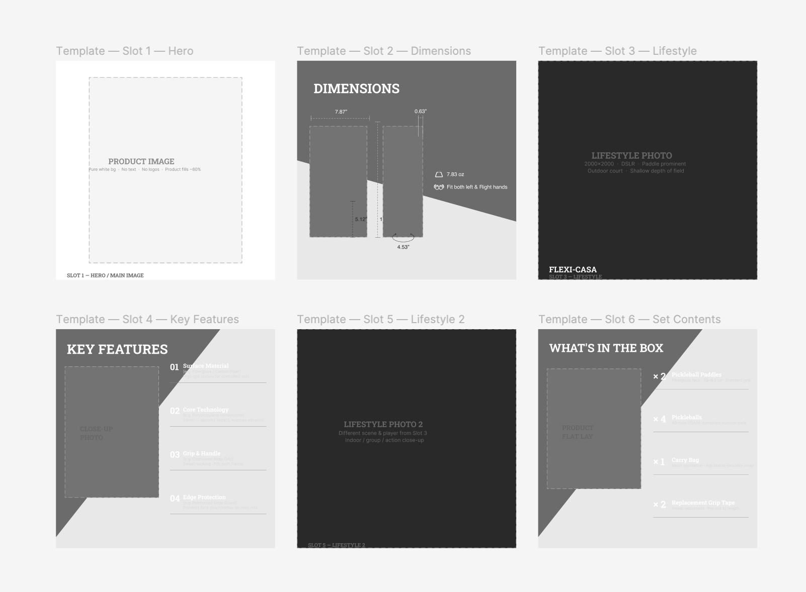 Listing template